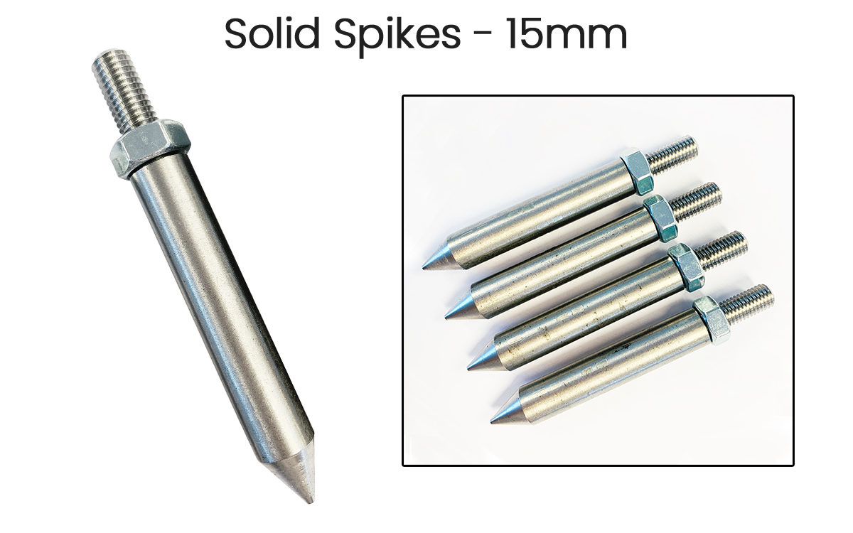 Set of 4 x 15mm Solid Tines