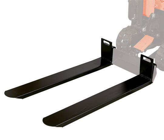 Bluebird Pallet Forks for MEX 600 Mini Excavator