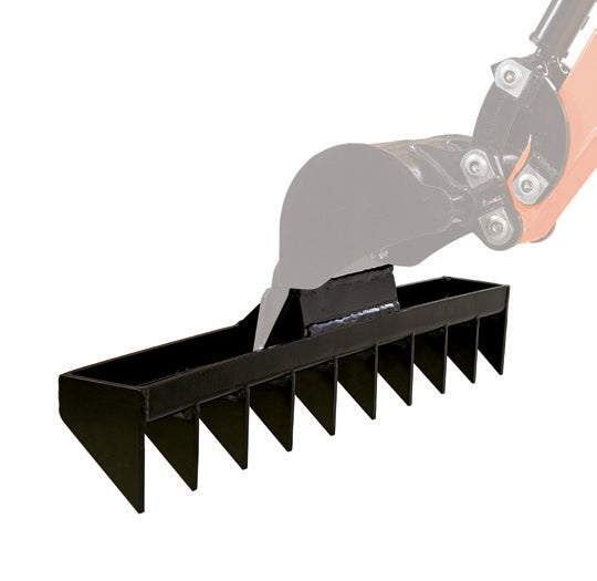 Bluebird Rake for MEX 600 Mini Excavator