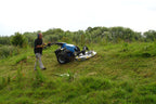 BCS 630WS Bank Commander with Mulching Mower working on slope