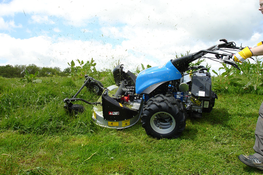 BCS 630WS Bank Commander with Rotary Mower working on slope