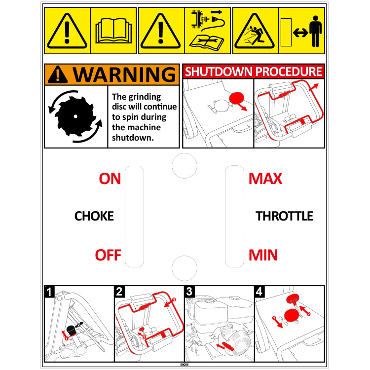 Tracmaster | Spare Parts | 80055 - Controls Sticker