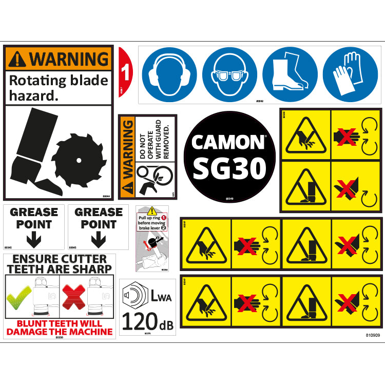 Tracmaster | Spare Parts | 810909 - SG30 Sticker Set