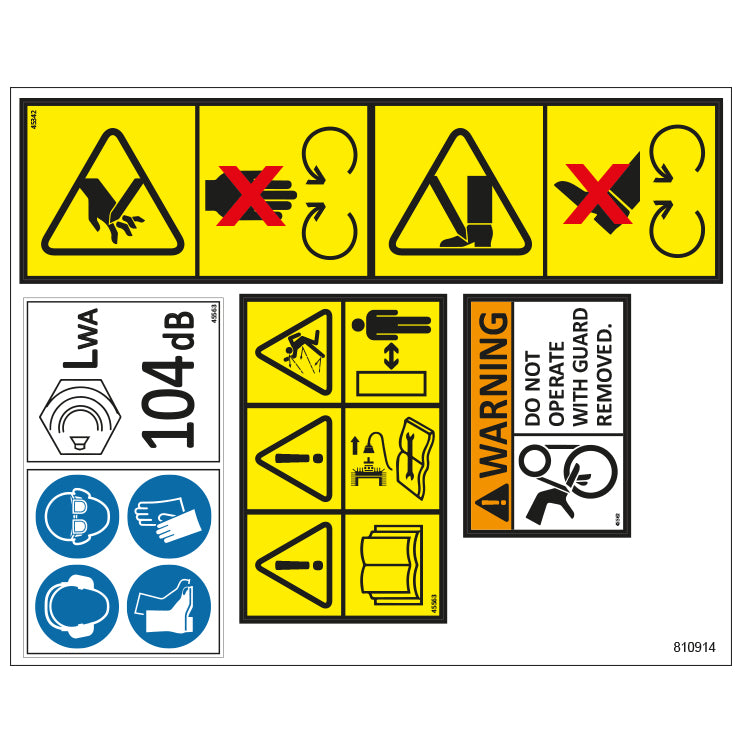 Tracmaster | Spare Parts | 810914 - LA25B1 Sticker Set