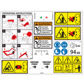 Tracmaster Ltd | Spare Parts | 810915 - TC07 Turf Cutter Sticker Set
