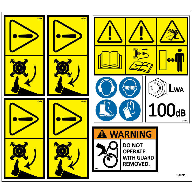 Tracmaster Ltd | Spare Parts | 810916 - C22 Tiller Sticker Set