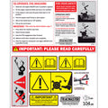 PowerSafe® Rotavator Sticker Set - Part No 810923PS