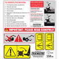 'Action' Rotavator Sticker Set - Part No 810923TL