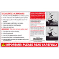 PowerSafe® Rotavator Operating Sticker - Part No 810937PS