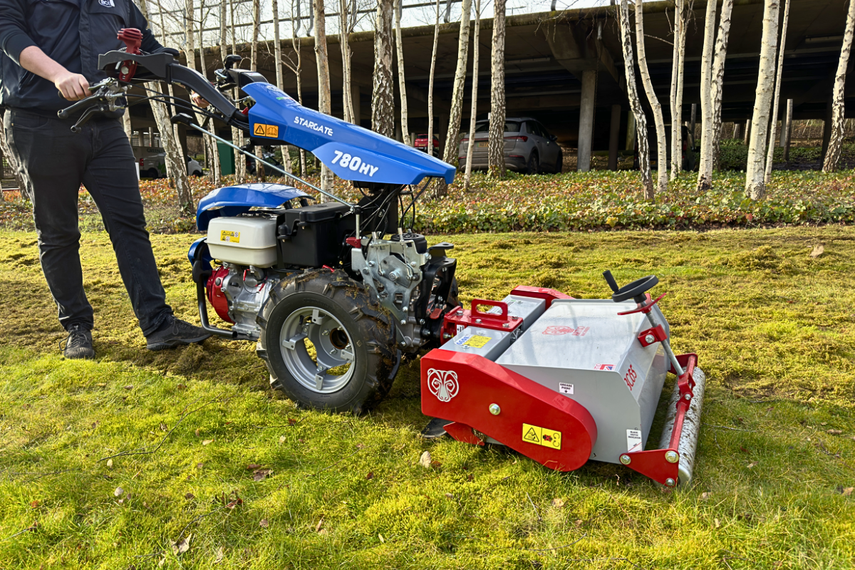 BCS 780HY Hydrostatic PowerSafe® Two Wheel Tractor with BC65 Scarifier