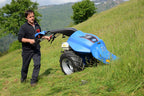 BCS 660HY Hydrostatic Bank Commander with Scythe Cutter Bar working on slope