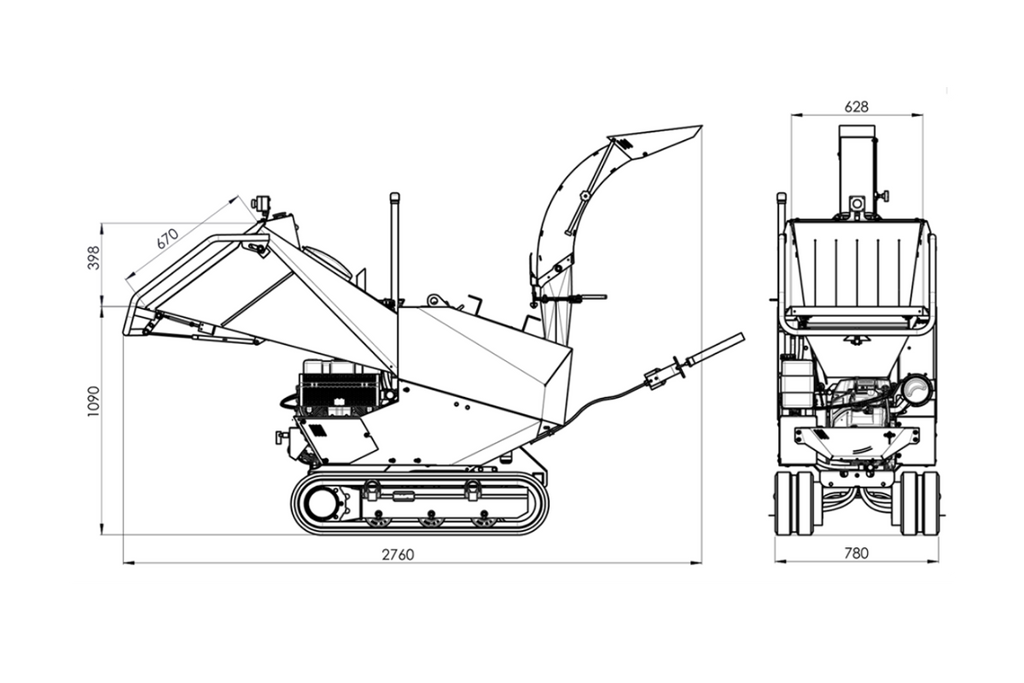 Caravaggi BT 290 Green Waste Shredder