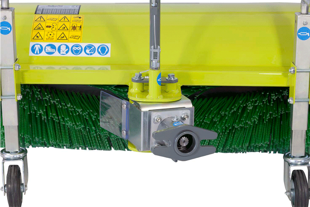 Bellon Power Brush with Optional Collector attachment for BCS Two Wheel Tractors and Power Scythes
