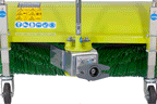 Bellon Power Brush with Optional Collector attachment for BCS Two Wheel Tractors and Power Scythes