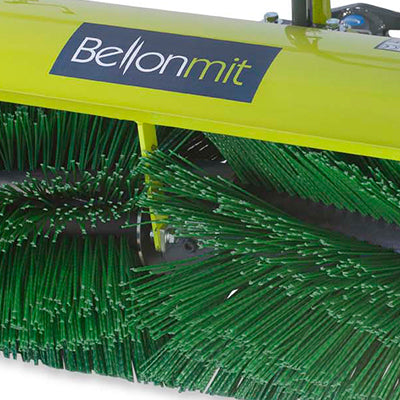 Bellon Power Brush with Optional Collector attachment for BCS Two Wheel Tractors and Power Scythes
