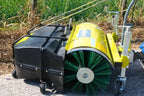 Bellon Power Brush with Optional Collector attachment for BCS Two Wheel Tractors and Power Scythes