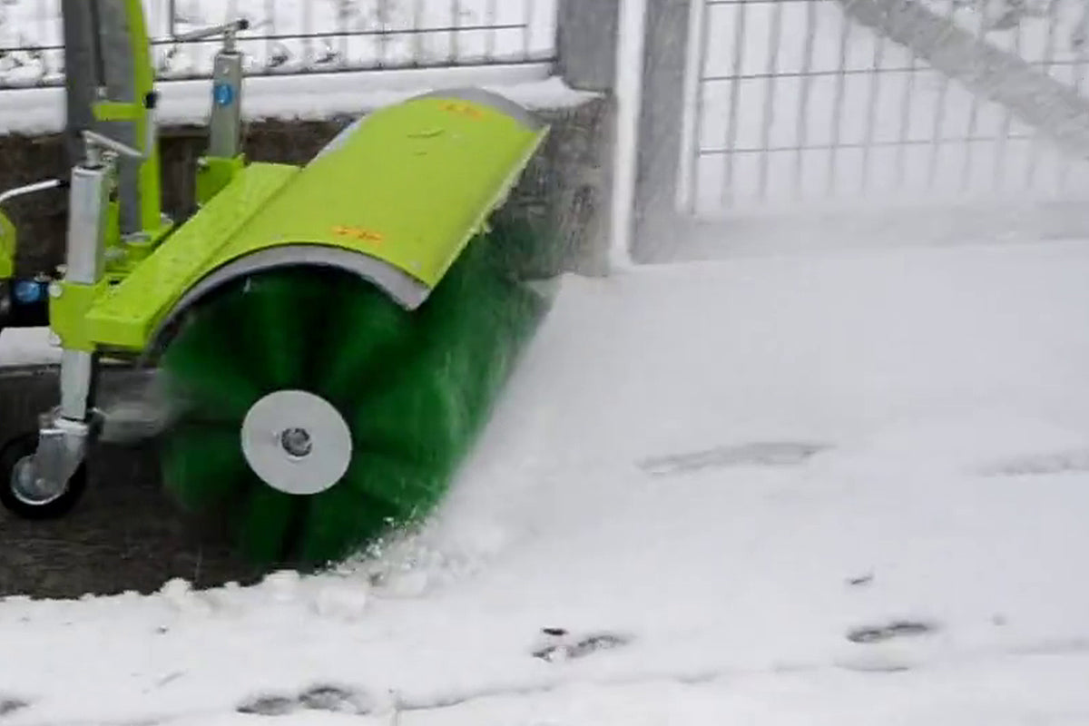 Bellon Power Brush with Optional Collector attachment for BCS Two Wheel Tractors and Power Scythes