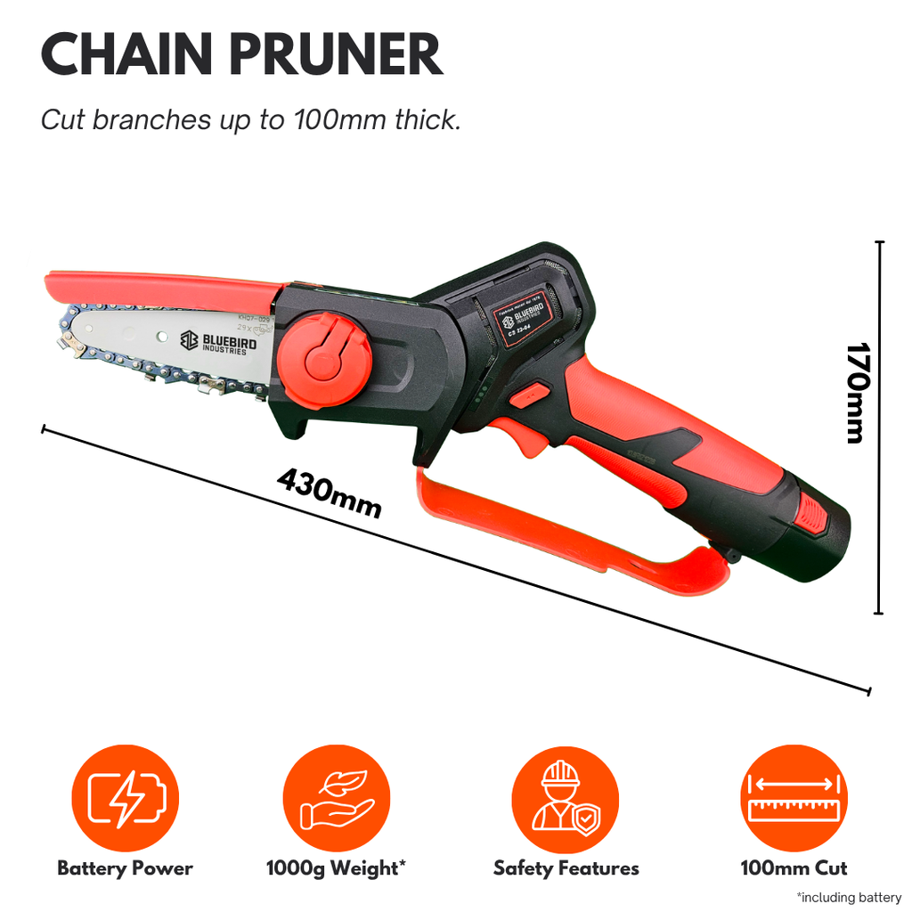 Bluebird 4" Chain Pruner 12V