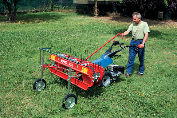 Repossi Hay Rake Attachment for BCS Two Wheel Tractors – Tracmaster Ltd