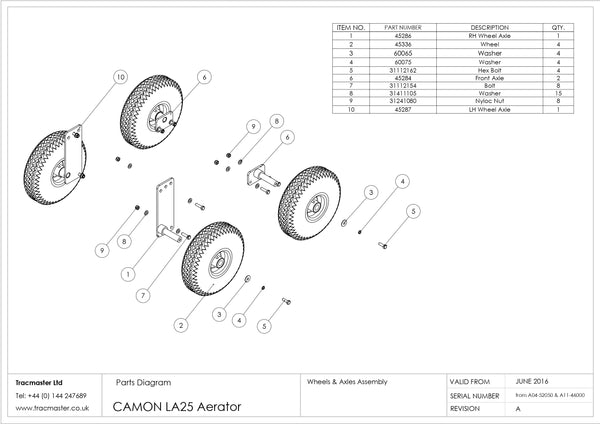 LA25A1 Parts Diagram Page 1