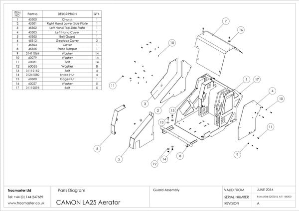 LA25A1 Parts Diagram Page 2