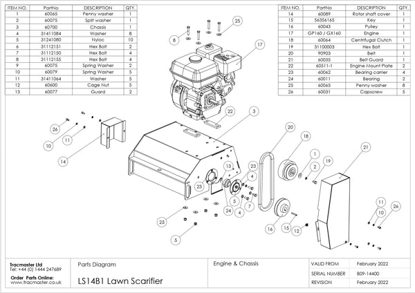 CAMON LS14B1 Parts Diagram Page 2