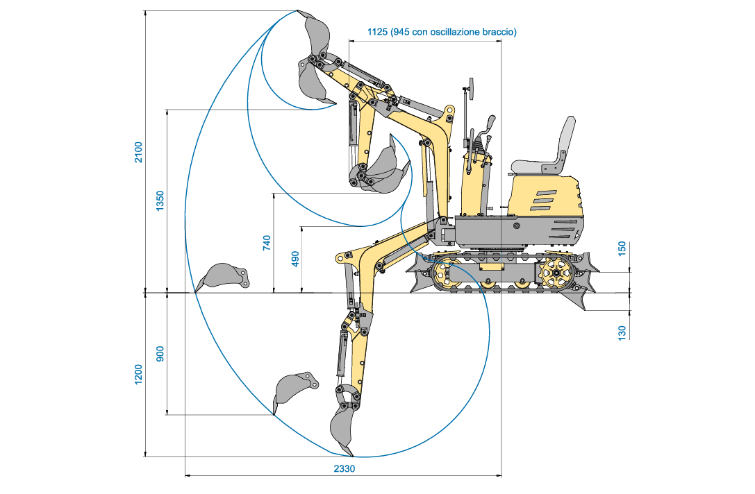 Bluebird MEX 600 Mini Excavator