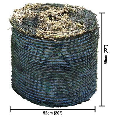 Caeb Mini Baler attachment for BCS Two Wheel Tractors and Power Scythes - Image of mini round bale