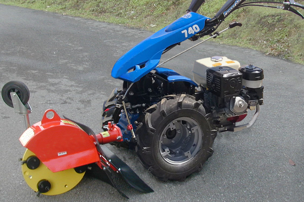 PTO Stump Grinder attachment for BCS Two Wheel Tractors and Power Scythes