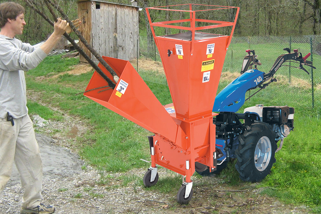 BIO 100 PTO Chipper Shredder attachment for BCS Two Wheel Tractors and Power Scythes