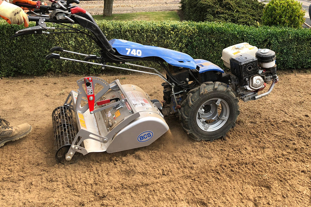 BCS Precision Depth Roller attachment for BCS Two Wheel Tractors