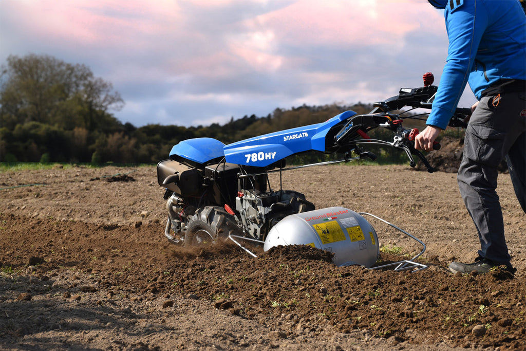 Reversible Powered Rotary Plough attachment for BCS Two Wheel Tractors