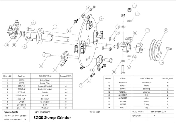 SG30 Parts Diagram Page 1
