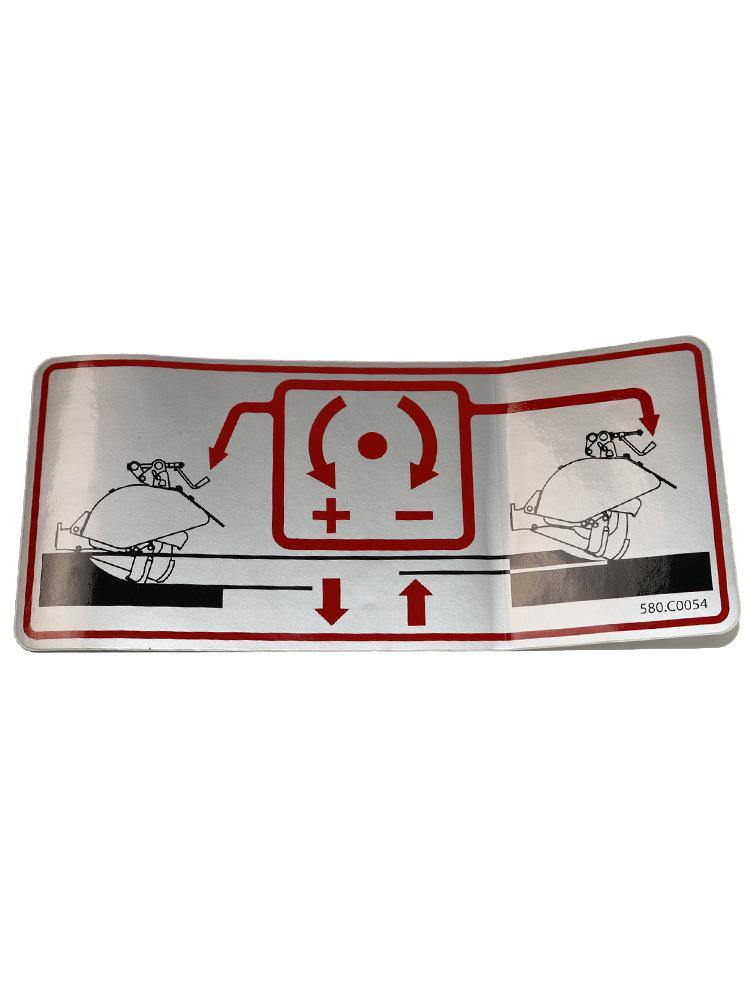 580C0054 - Depth Adjustment Sticker – Tracmaster Ltd