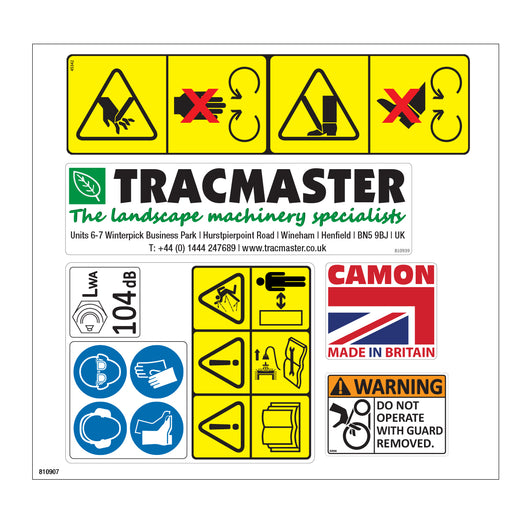 Tracmaster | Spare Parts | 810907 - LA25B1 Sticker Set
