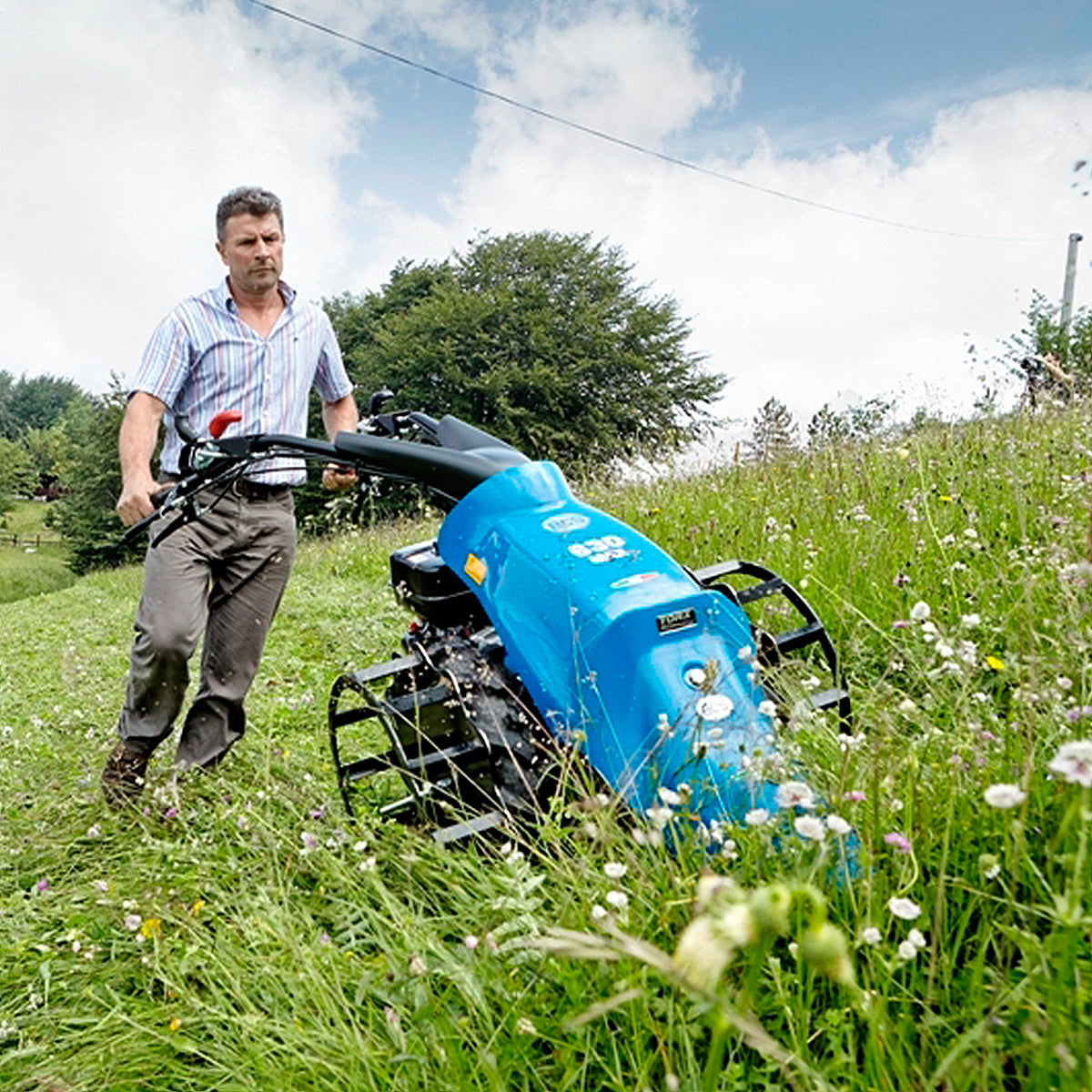 Tracmaster | BCS Two Wheel Tractor Accessories | Steel Bank Wheels
